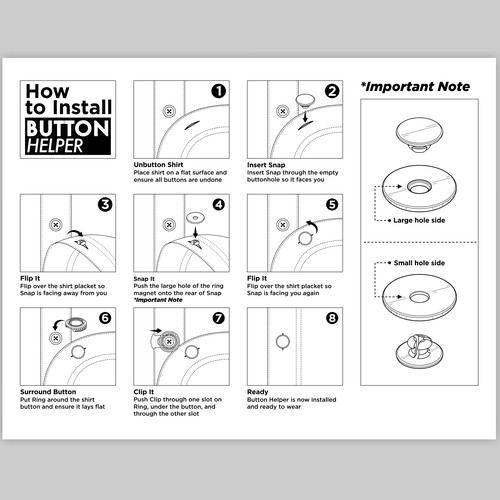 Instruction Sheet in One Color