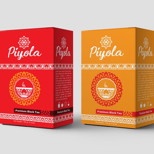 Piyola tea packaging design and product-Logo