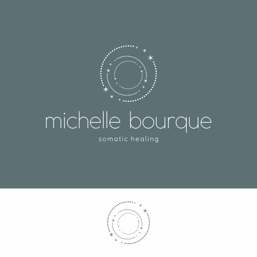 Elegant, calming and feminine logo design for Michelle Bourque