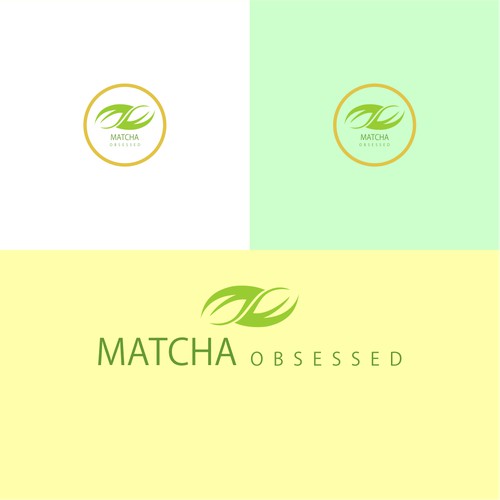 matcha obsessed logo concept