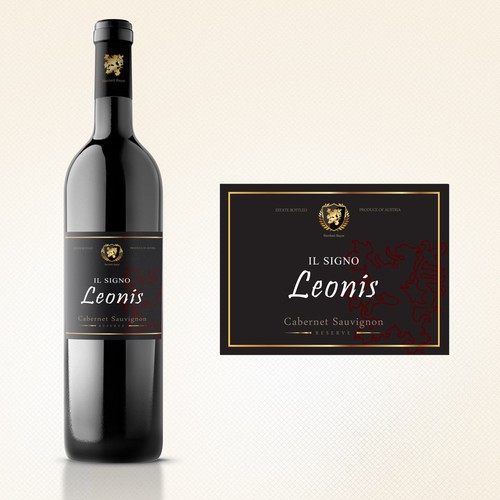 Wine label for one of Austria's top wineries