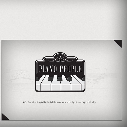 New stationery (business cards, letterhead, envelopes, "thank you" cards) for PianoPeople.org - Open to Genius :)
