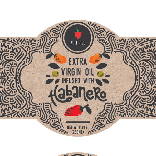 Label design for artisanal sauces & oils