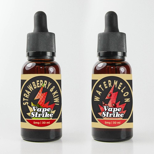 label for e-liquid company