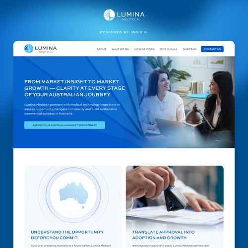 Medtech website design