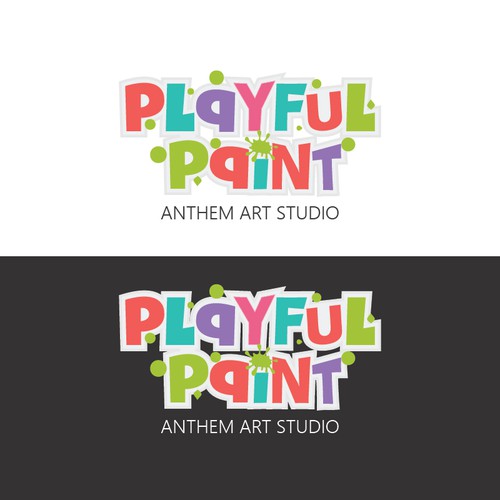 Fun logo for Playful Paint