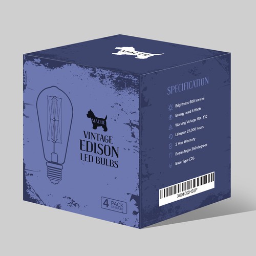 Vintage Edison LED Bulbs Box 
