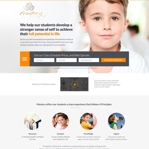 Landing Page Design