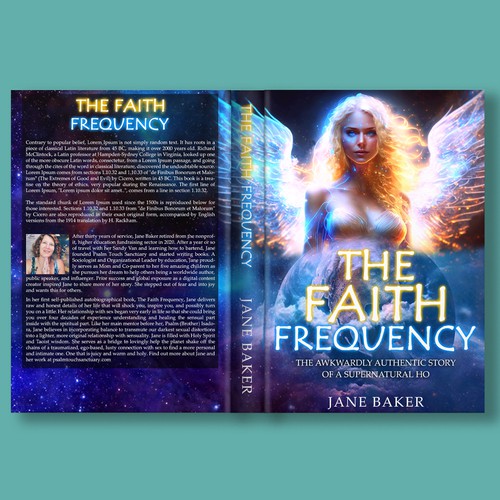 book cover design for THE FAITH FREQUENCY