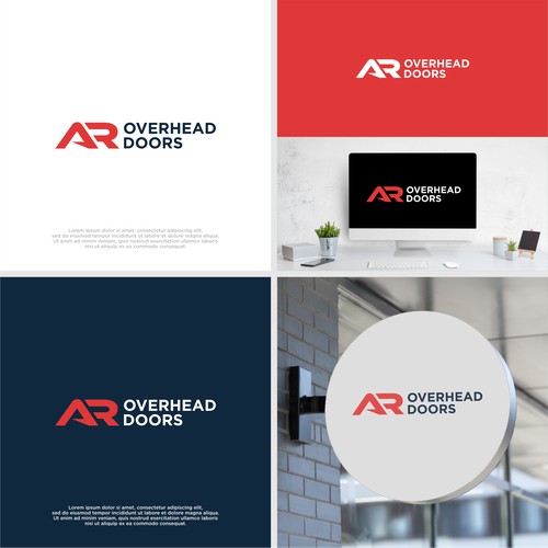 Logo concept for AR OVERHEAD DOORS