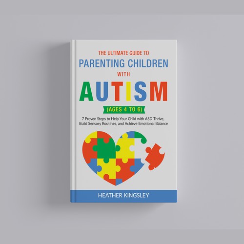 The Ultimate Guide to Parenting Children with Autism Book Cover Design 
