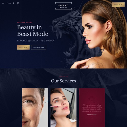 Beautiful and modern SPA webdesign