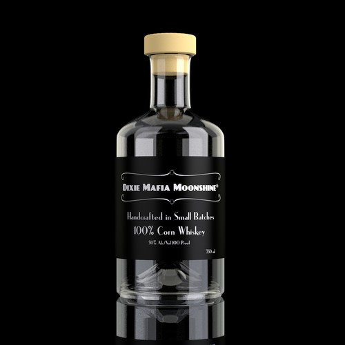 Whiskey bottle label
