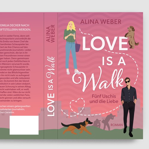 Buchcover für einen Liebesroman