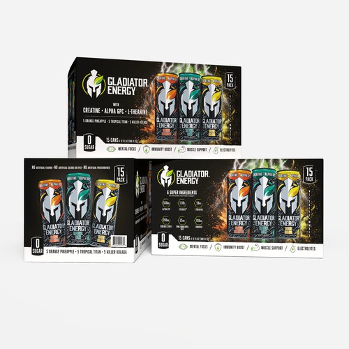 Bold packaging design for a bold brand