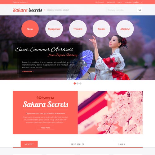 Cosmetics/Beauty [Web Design]