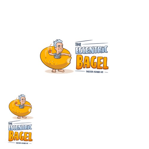 Bold logo concept for new bagel store