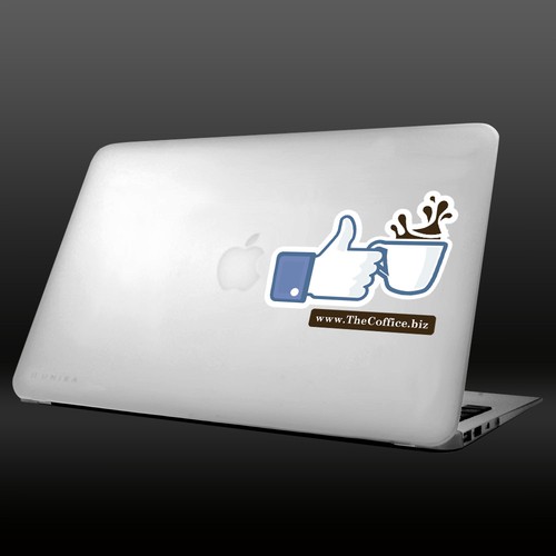 Can you design the most effective laptop sticker ever?