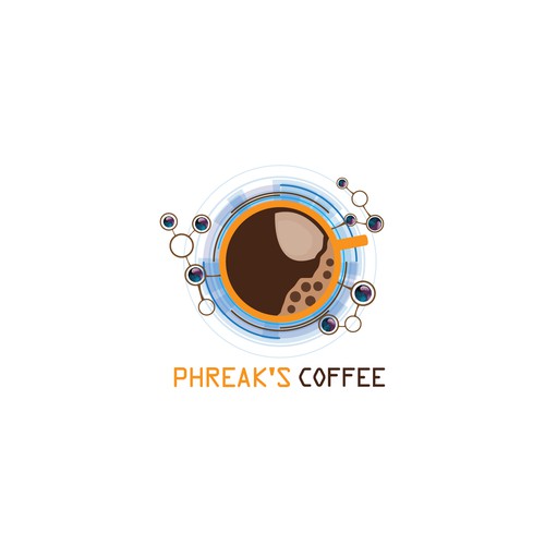 Make me a hacker / phreaker logo for my coffee shop