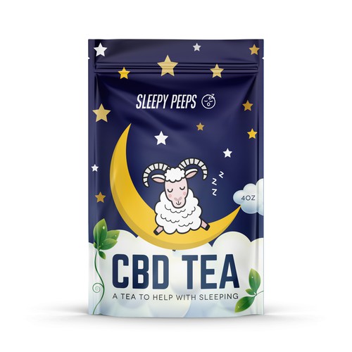 Sleepy Tea Packaging design