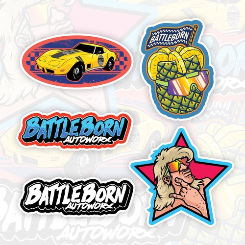 Sticker packs battleborn autoworx