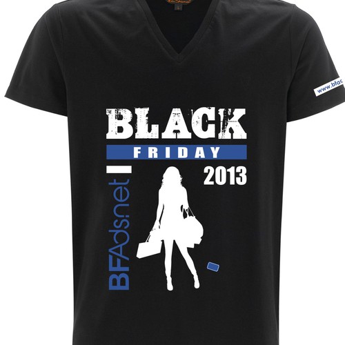 Shirt Design for a Black Friday Shopping Website