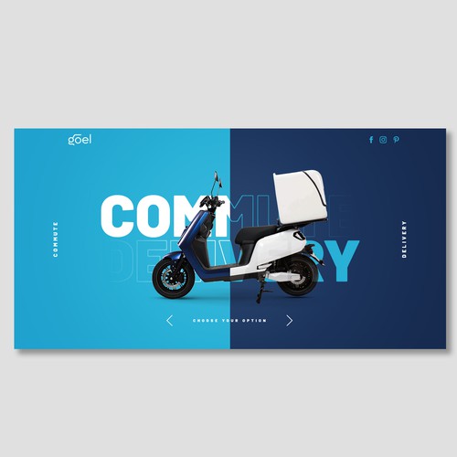Website design for electric scooter rental