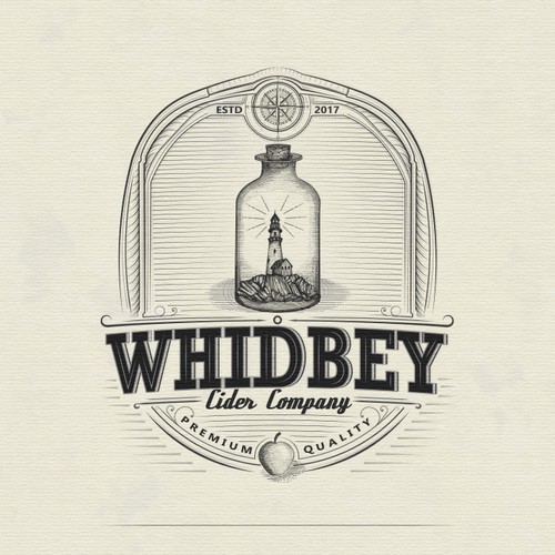 Classic logo design for WHITBEY CIDER COMPANY
