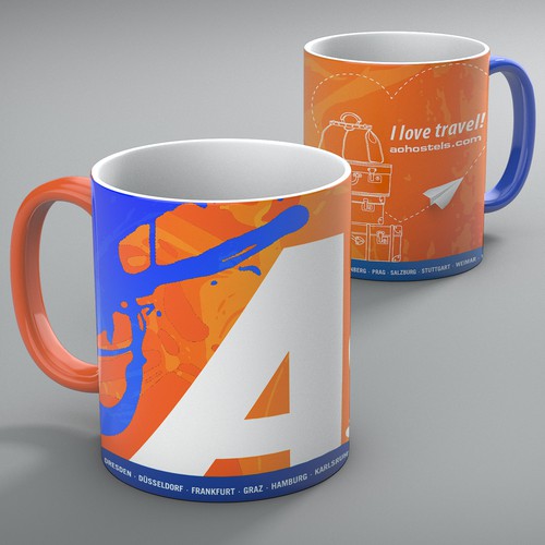 Mug design for A&O Hostels-Hotels