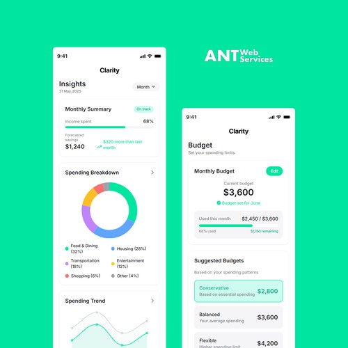 Budget app Design COncept 