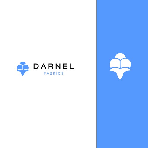 Minimalist logo for textile company