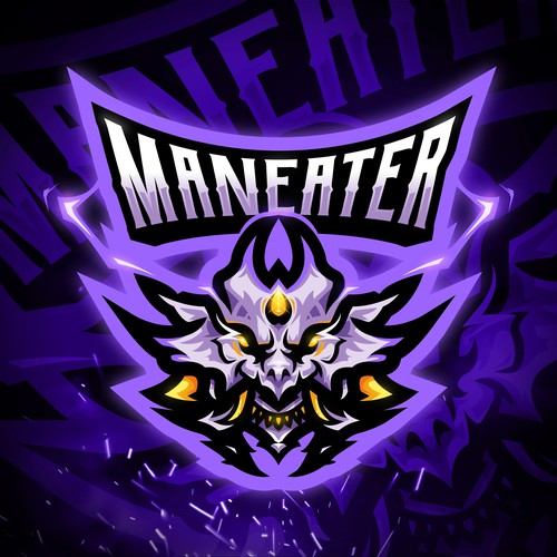 Maneater Mascot Logo