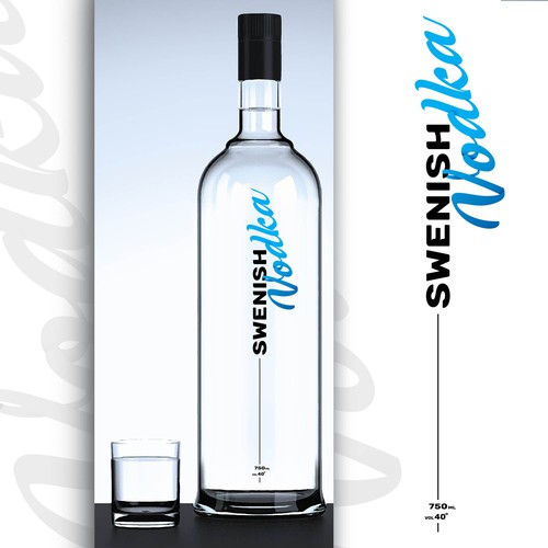 Label concept for vodka - version
