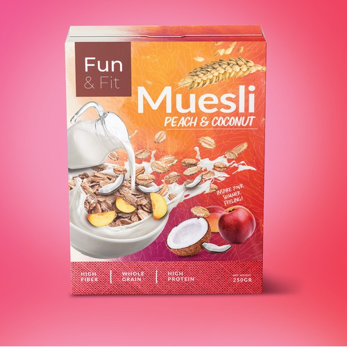 Fun & Fit Cerial package design