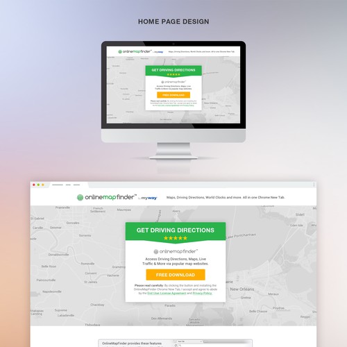 Map Page Design For OnlineMapFinder