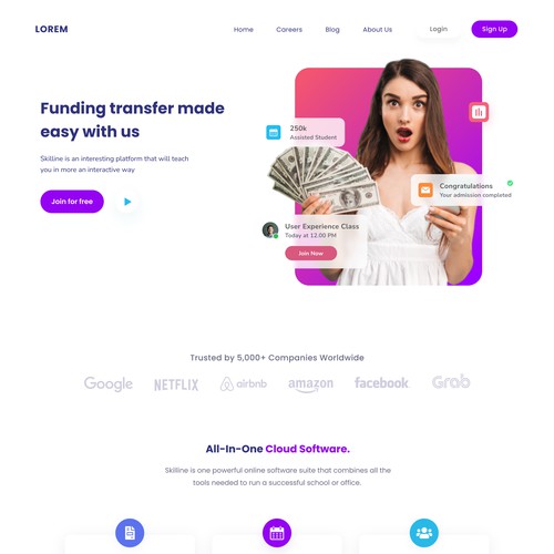 FInance Website Design