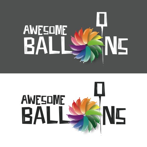 Fun design for a balloon company