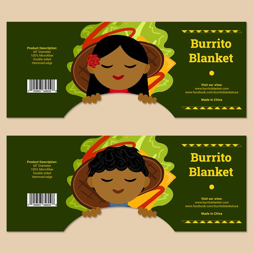 Fun Creative Packaging for Burrito Blanket