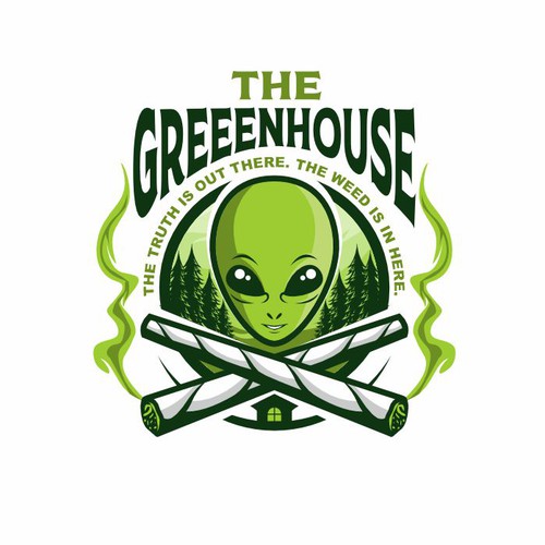 Mascot logo the greeenhouse