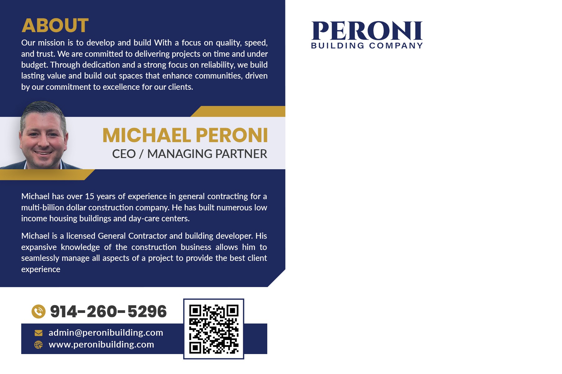 Construction mailing flyer