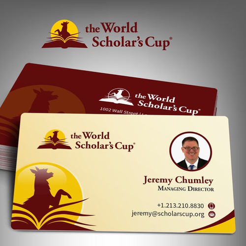 Business Card Mock up for Scholar's Cup