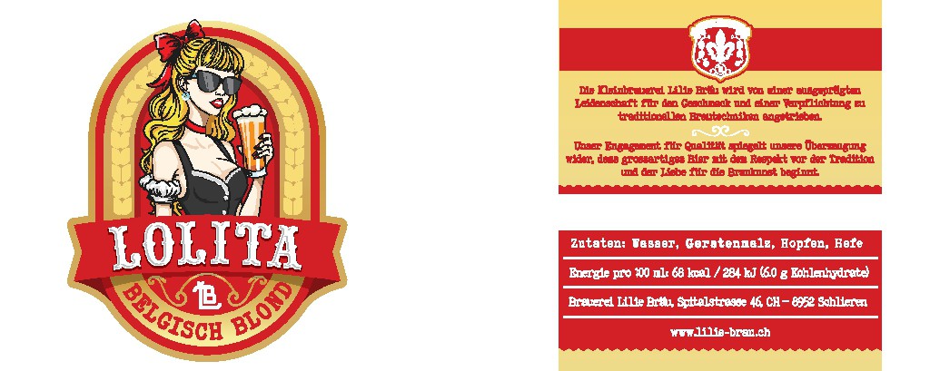Bieretikett: Lolita (Belgisch Blond)