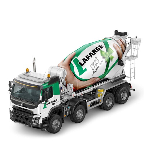 Lafarge mixer truck design wrap