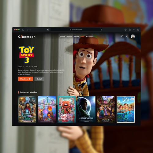 cinemash - Movie Streaming Service Website