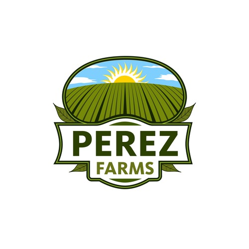 Perez Farms Logo Design