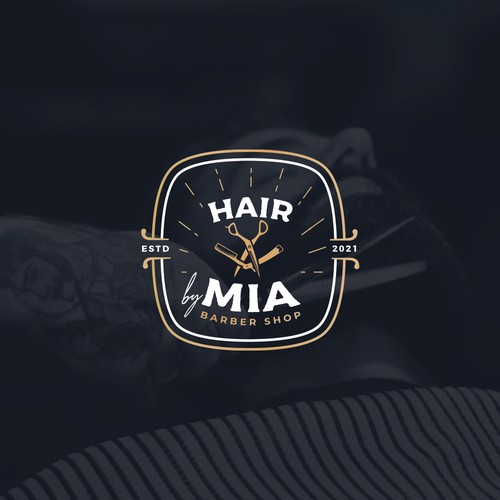 Logo for a barber shop