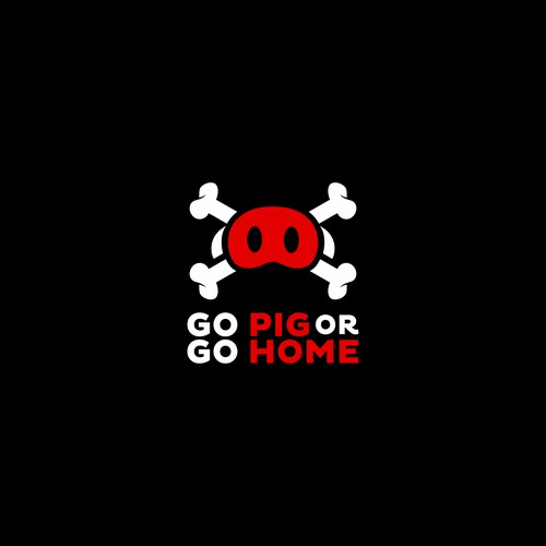 Create a fun, local and inspired logo for 'Go Pig or Go Home'