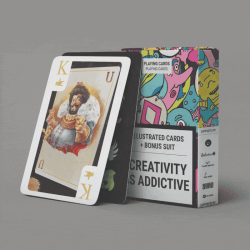 Creative illustrated deck of cards
