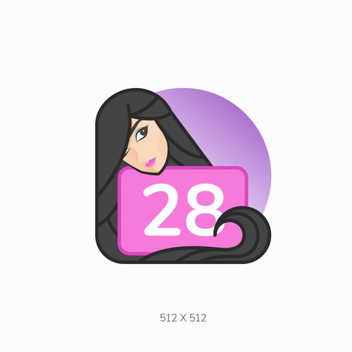 Android app icon for “Period and Ovulation Tracker - Lilly"