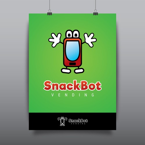 logo for SnackBot - vending machines company v3